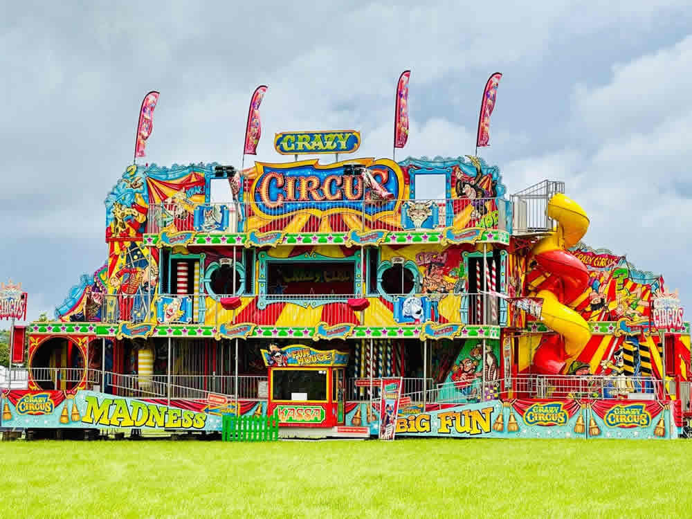 Manchester, Northwest, UK nationwide funfair ride hire - circus fun house